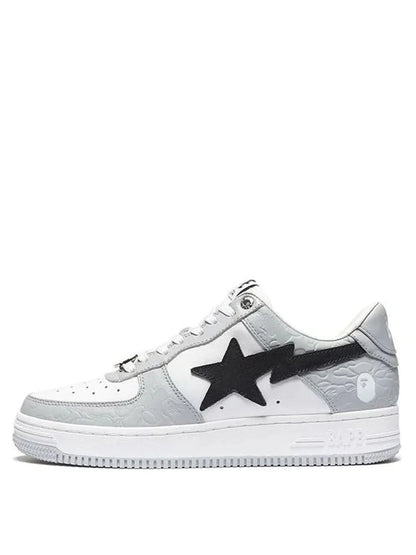 A BATHING APE BAPE STA LOW GREY BLACK SALE - 2