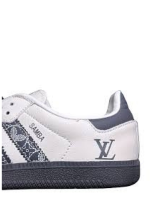Adidass Samba X Louiis Vuitton Dark Grey - 3