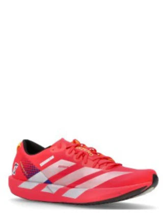 Adizero Adios 9 running shoe in the Lucid Red colorway. - 2