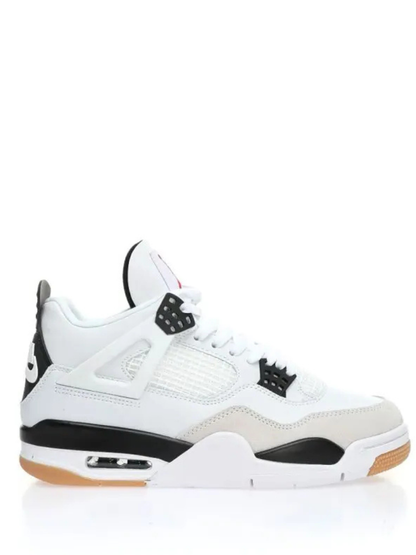 Air Jordan Retro 4 Sb White Black Semi Ua