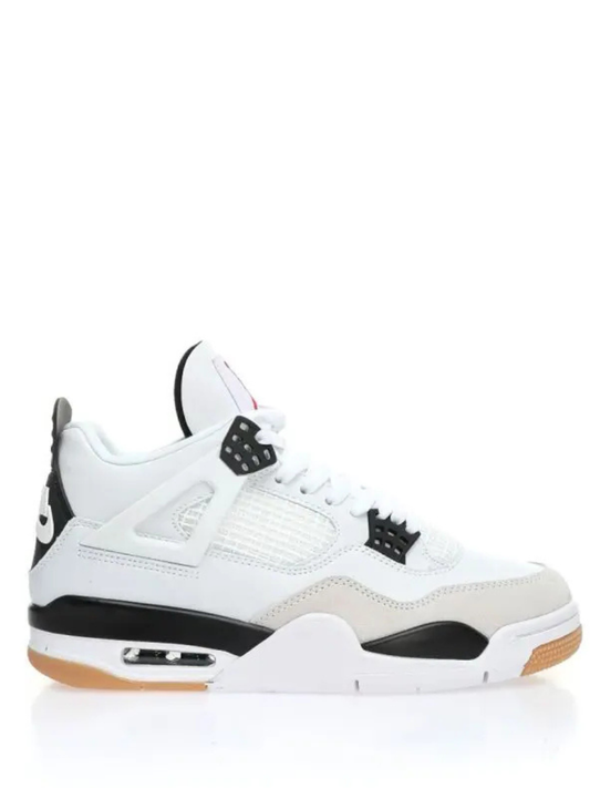 Air Jordan Retro 4 Sb White Black Semi Ua