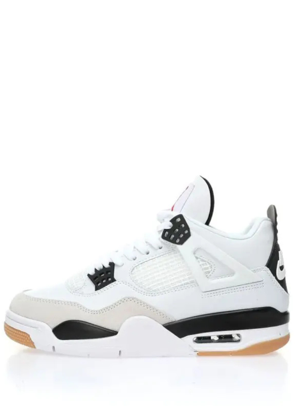 Air Jordan Retro 4 Sb White Black Semi Ua