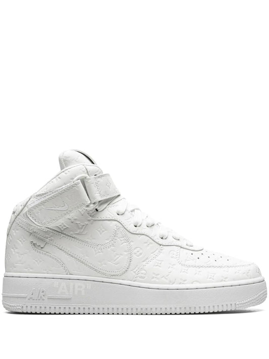 Airforce 1 Mid All White Women Sale - 1