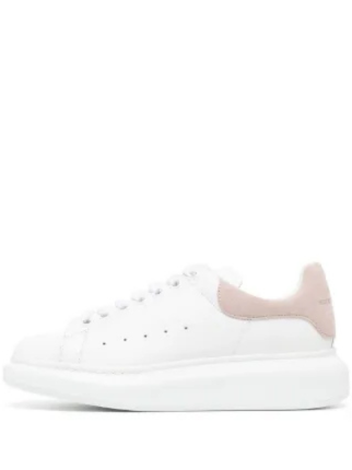 Alexander McQueen women White and Pink Trainers - 2