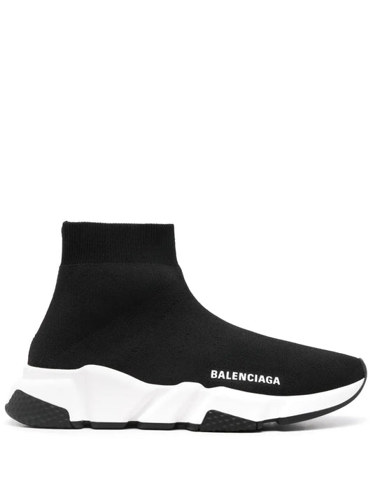 BALENCIAGA SPEED TRAINER BLACK WHITE