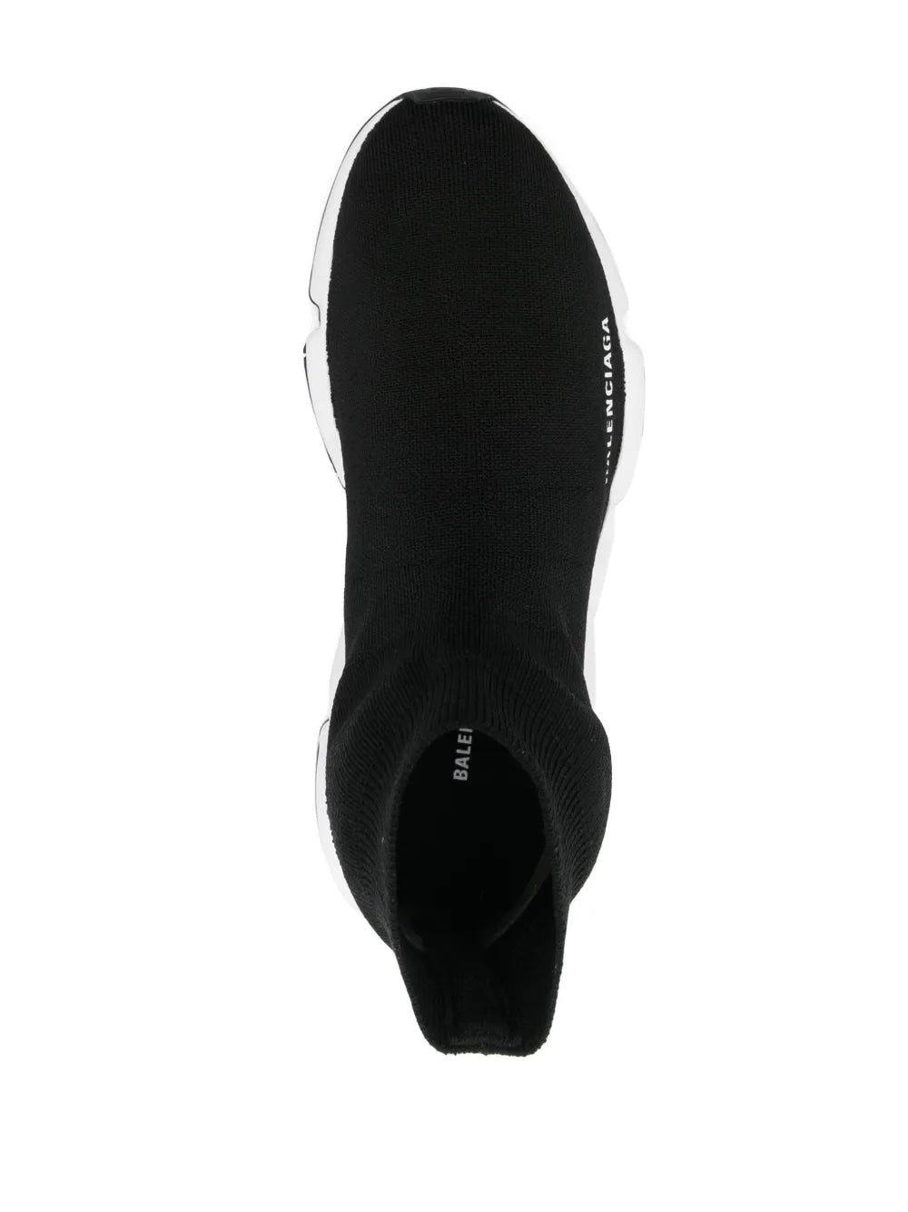 BALENCIAGA SPEED TRAINER BLACK WHITE - 4