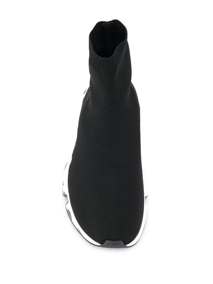 Balenciag_aa Speed trainer graffiti black white - 2