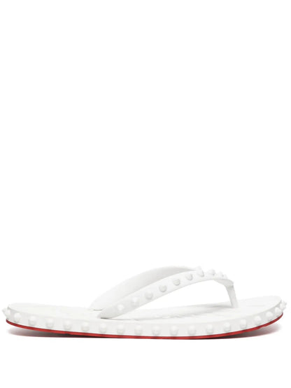 Chrisstian Loubouutin Loubi Flip White - 1