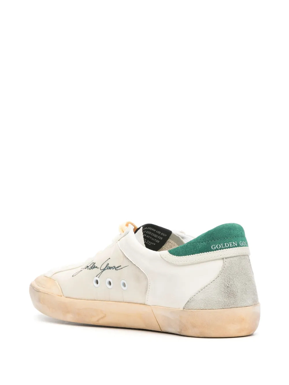 GOLDEN GOOSE BALLSTAR WHITE GREEN - 3