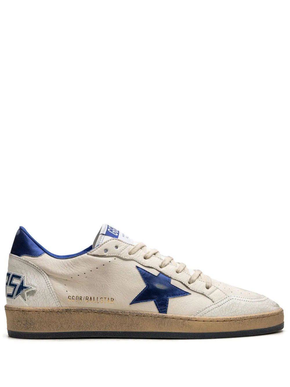 GOLDEN GOOSE BALL STAR LOW WHITE BLUETTE FIX - 1