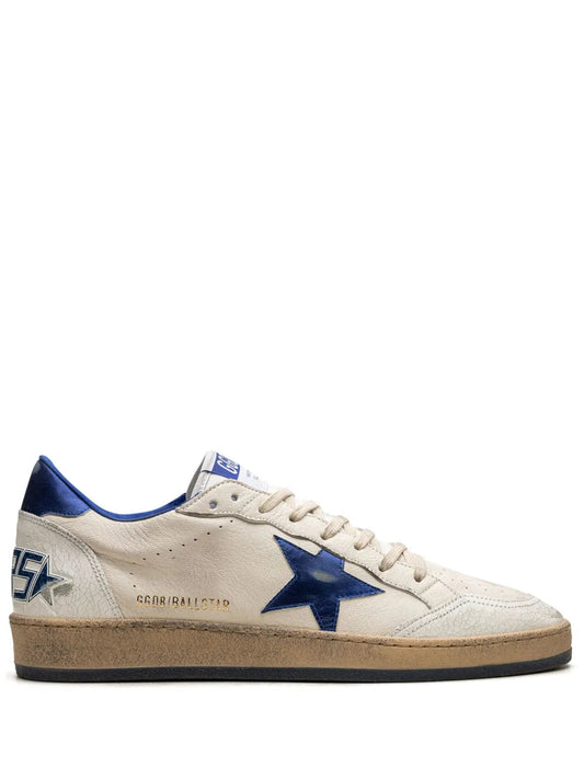 GOLDEN GOOSE BALL STAR LOW WHITE BLUETTE FIX - 1