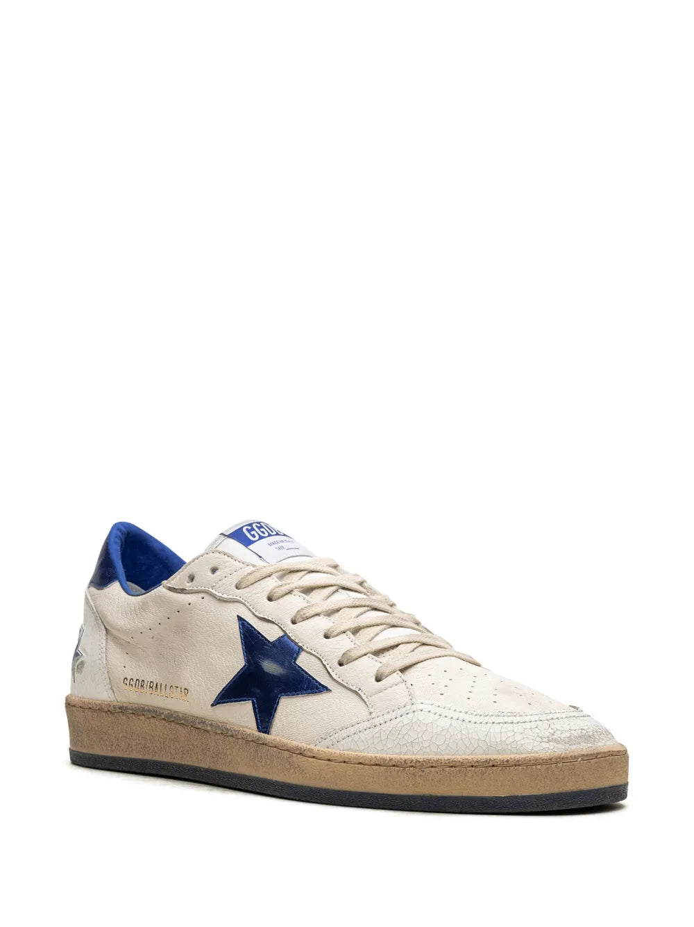 GOLDEN GOOSE BALL STAR LOW WHITE BLUETTE FIX - 2