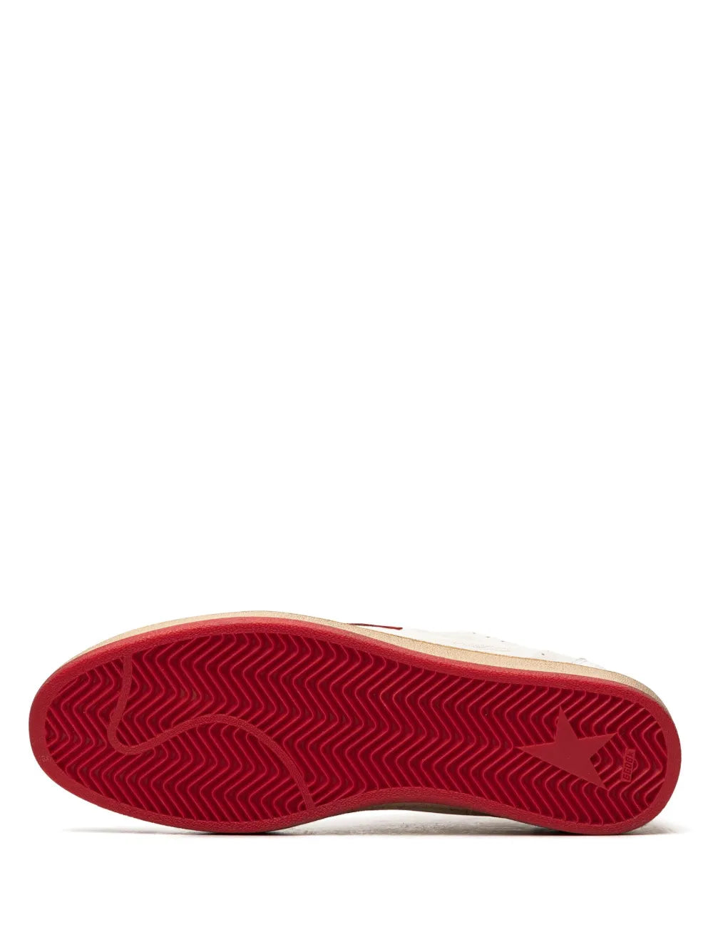 GOLDEN GOOSE BALL STAR LOW WHITE RED - 4