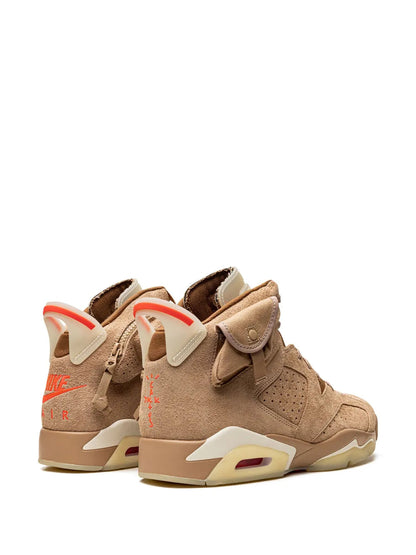 Jordan Retro 6 British Khakhi Semi Ua Quality Suede Quality with Dust Bag - 3