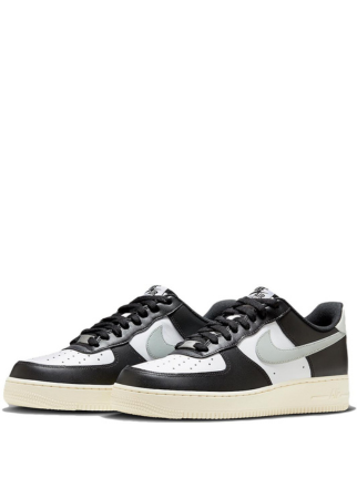 NIK.E AIRFORCE 1 LOW WHITE LIGHT SILVER COCONUT MILK BLACK - 2