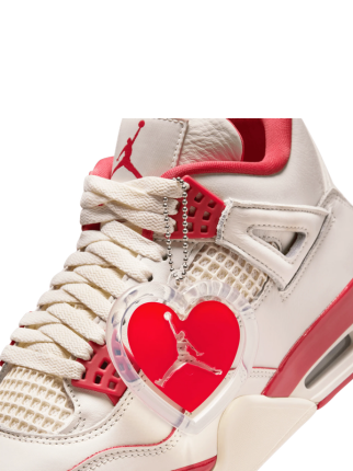 NIK.E AIR JORDAN RETRO 4 VALENTINES SIERRA RED - 3