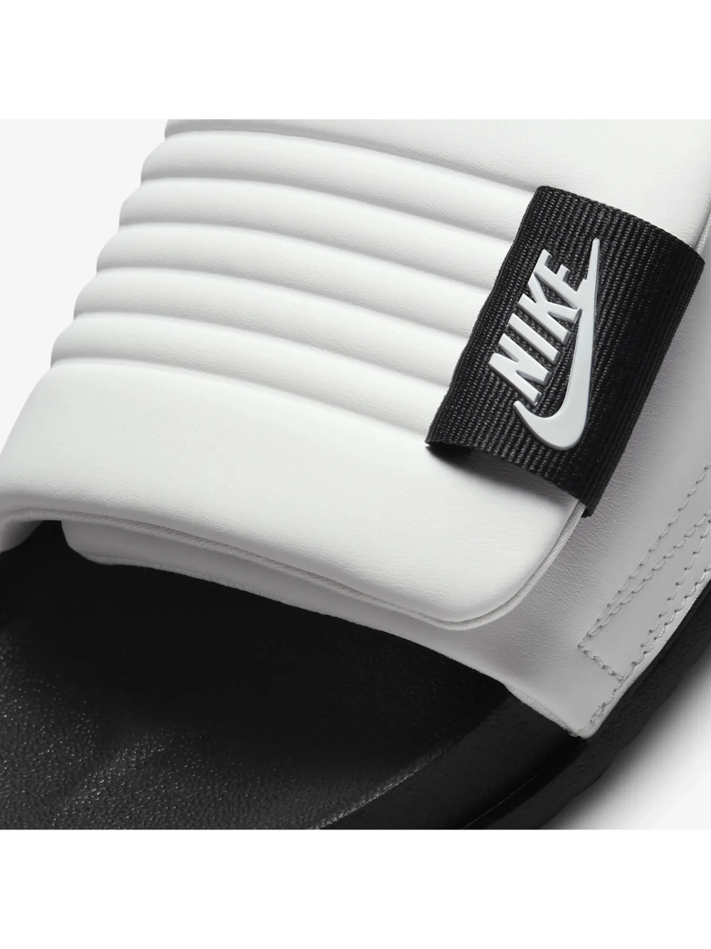 NIK.E OFFCOURT CLASSIC BLACK WHITE FLIP FLOP - 5