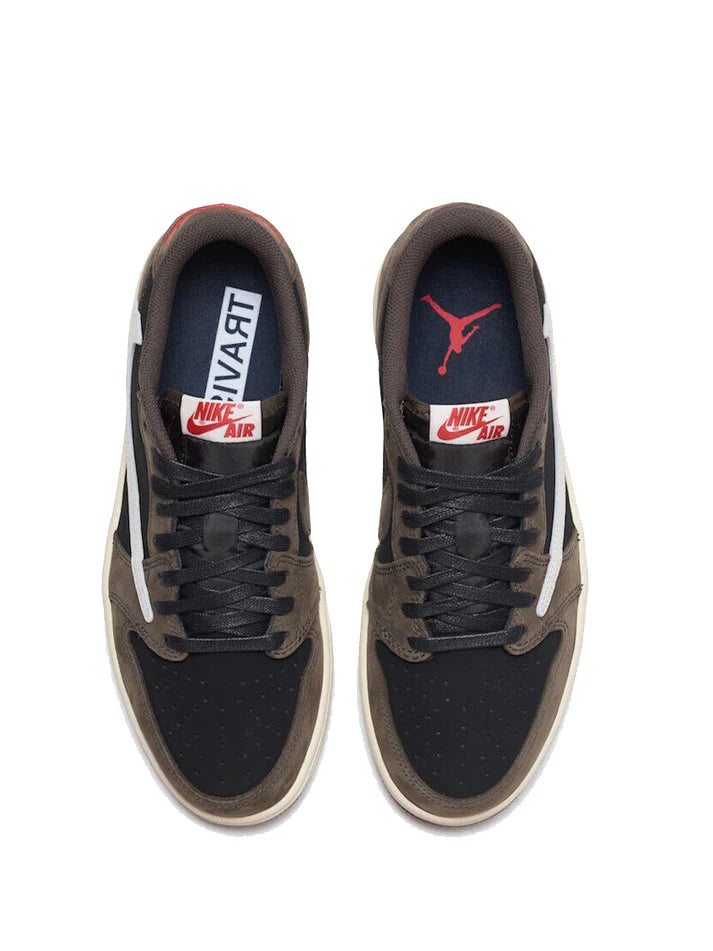 NIK E AIR JORDAN RETRO 1 LOW X TRAVIS SCOTT MOCHA SEMI UA - 2