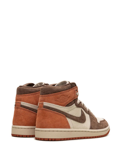 NIK_E JORDAN 1 HIGH DUSTED CLAY SUEDE MATERIAL FIX - 5