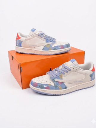 Nik_e Air Jordan Retro 1 Low x Travis Scott Fragment Design Loui_s Vuitton Fix - 2
