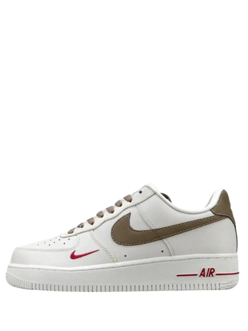 Nik_e airforce 1 mini red swoosh coffee milk womens fix - 2