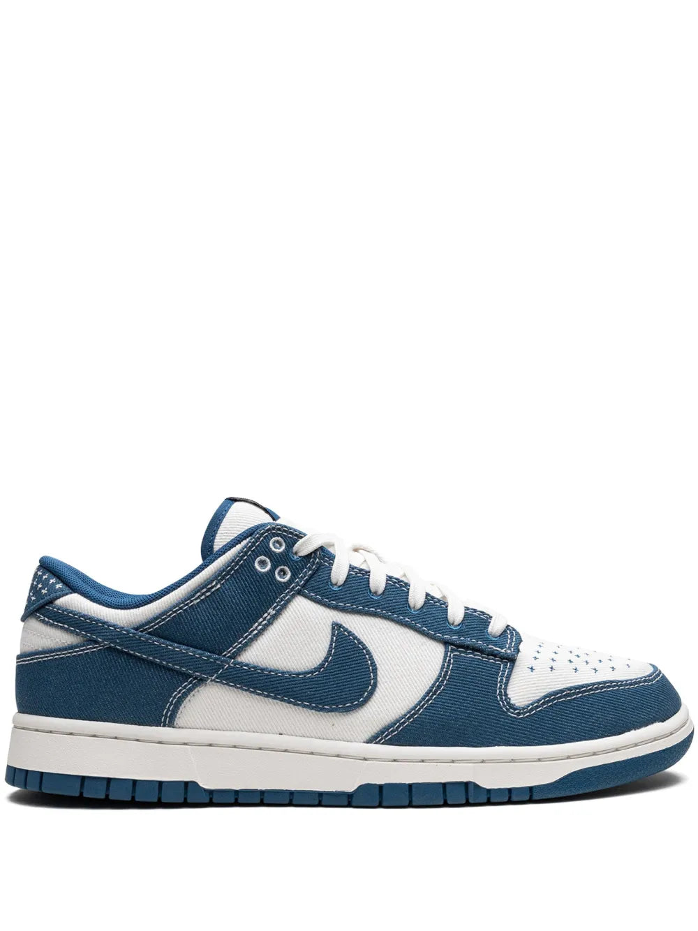 Nik ee dunk low shashiko industrial blue sneakers - 1