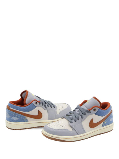 Nikee Air Jordan 1 Low Phantom REPAIRED DENIM - 3