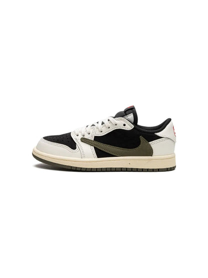 Nikee Air Jordan 1 Low X Travis Scott Olive Green Semi UA - 3