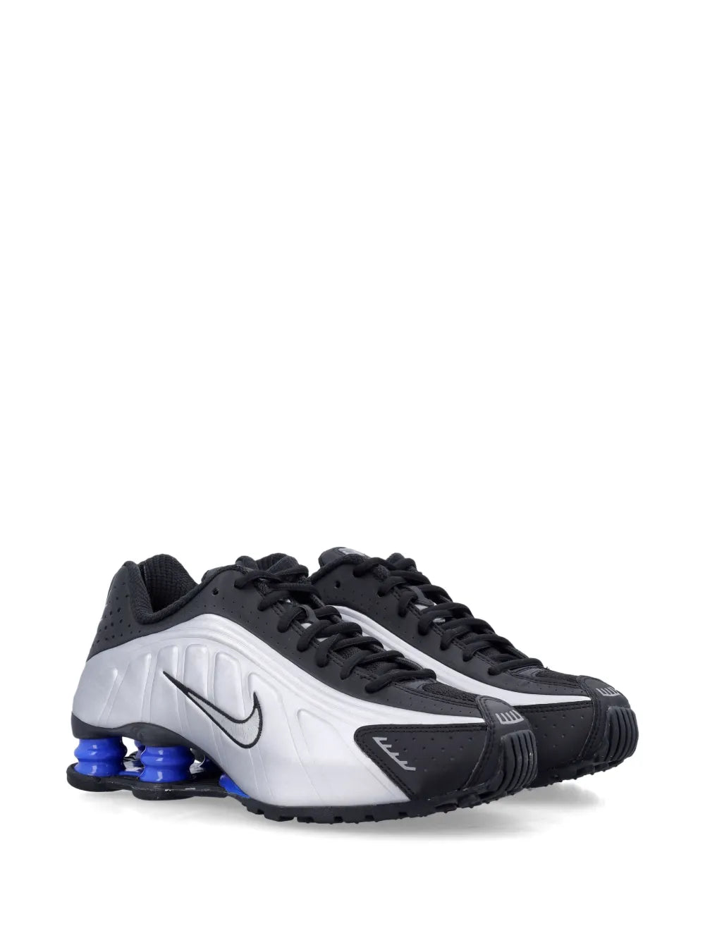 Nikee Shox R4 Black Metallic Silver Racer Blue - 4