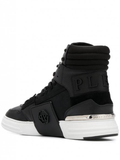 PHILIP PLEIN Multi Leather High Top Sneakers - 3
