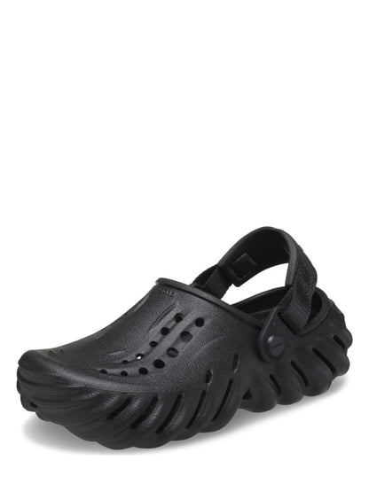 crocs echo clogs all black