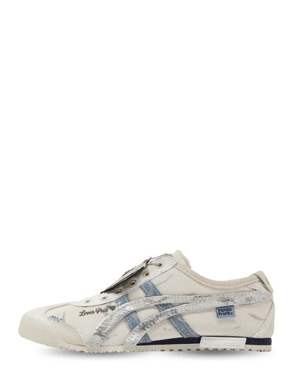 Onitsuk_a tiger panda prank white silver slip on