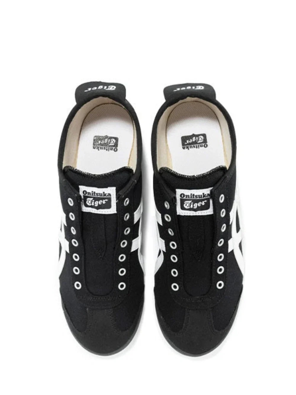 ONITSUKA TIGER SLIP ON BLACK WHITE