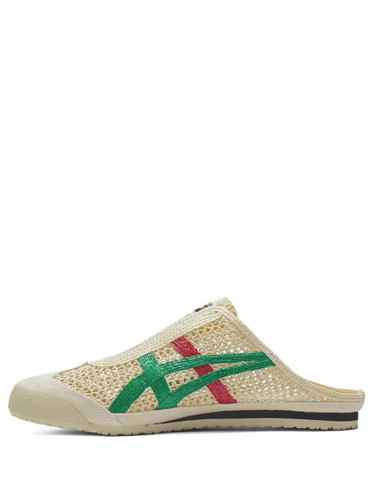 Onitsuk_a Tiger Mexico 66 Sabot Half Cut Shoe Sneaker White Green Fix