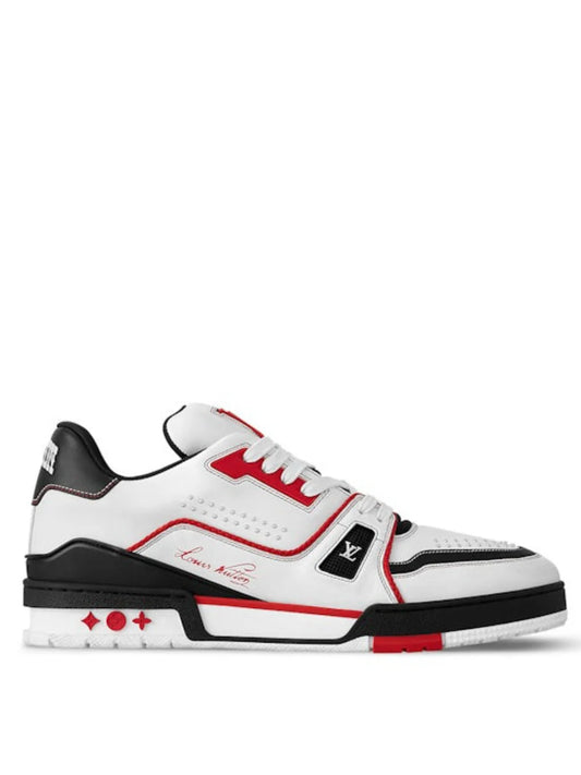 trainer white red black