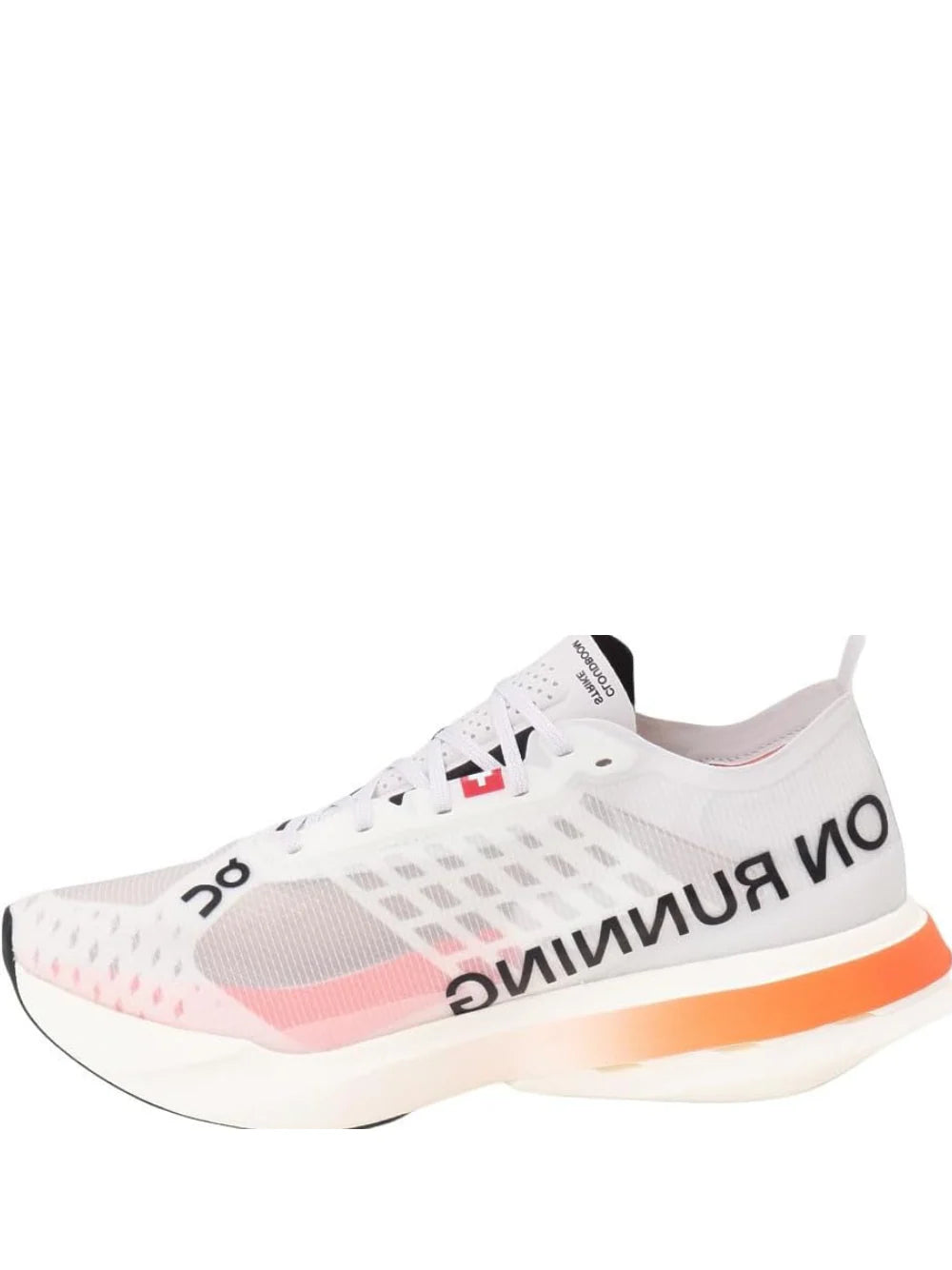 On cloudboom strike white orange