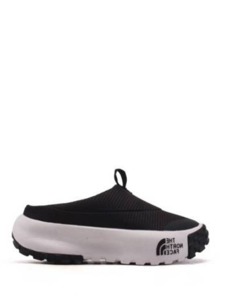 THE NORTH. FACE. NEVER STOP MULE BLACK WHITE
