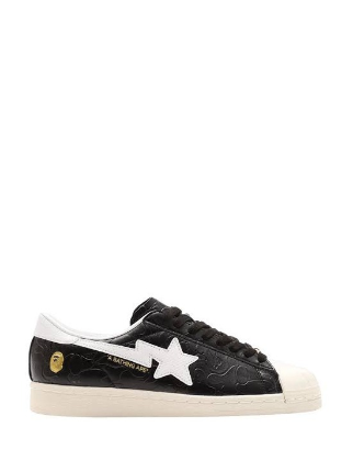 ADIIDAS X A BATHING SUPERSTAR VINTAGE BLACK WHITE FIX