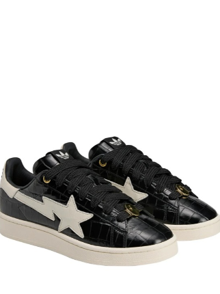 ADIIDAS X A BATHING SUPERSTAR VINTAGE BLACK WHITE FIX