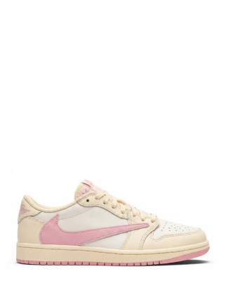 Nikke Travis Scott X Air Jordan 1 Low OG Shy Pink Semi Ua Fix
