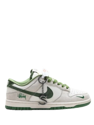 Nikee Stussy X SB Dunk Low White Green