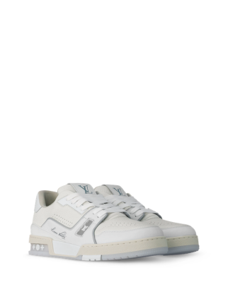 Louiss Vuitton Trainer Triple White