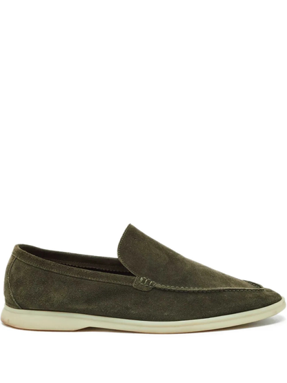 LORO PIANA SUMMER WALKS LOAFER SUEDE GREEN 300