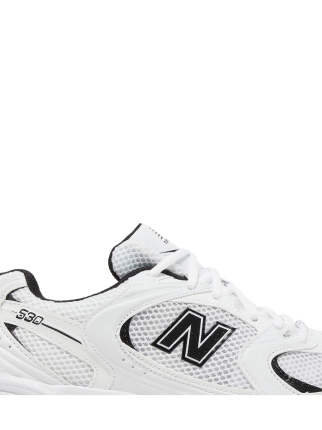NEW . BALANCE 530 WHITE BLACK