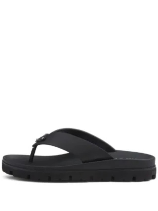 Prad.a Suede Sandals Slip Black Premium