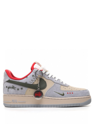 Stussy x Nik.e Air Force 1 Grey Red