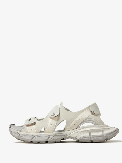Balenciaga 3XL Logo Premium Sandal White FIXED