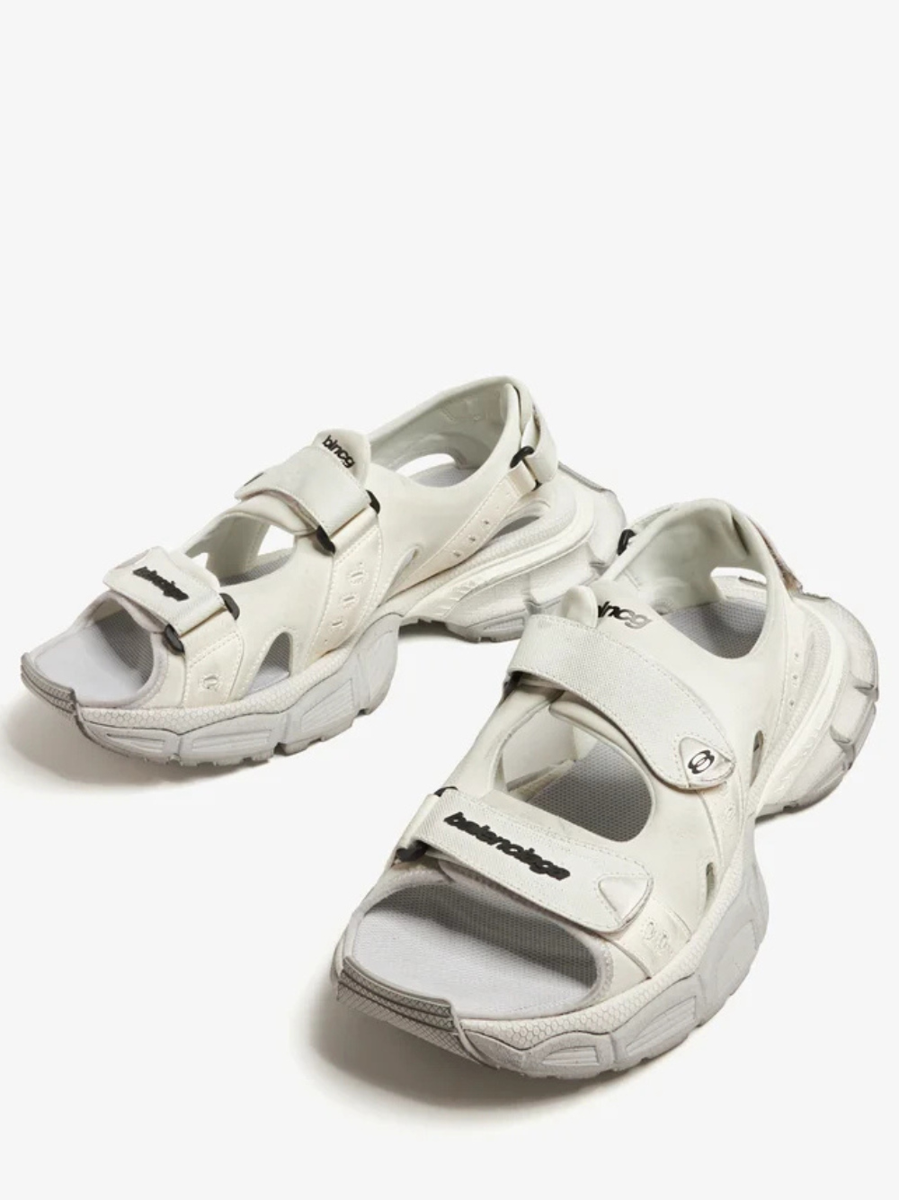 Balenciaga 3XL Logo Premium Sandal White FIXED