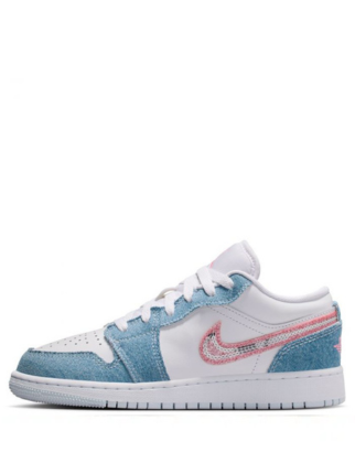 Nikee Air Jordan 1 Low Gs Denim Sequin