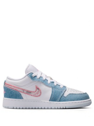 Nikee Air Jordan 1 Low Gs Denim Sequin